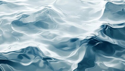 Obraz premium abstract water surface texture background with ripples, light, fresh cosmetic perfume business wave background, soft white and blue color palette