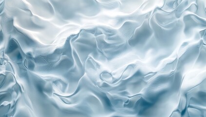 Obraz premium abstract water surface texture background with ripples, light, fresh cosmetic perfume business wave background, soft white and blue color palette