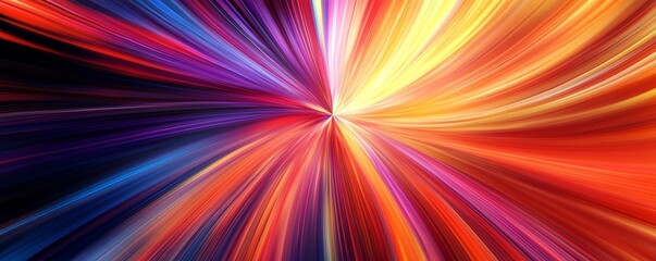 Fototapeta premium Vibrant abstract background with colorful streaks radiating from the center, creating a dynamic and energetic visual effect.