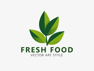 Leafy Harvest: A Fresh Food Logo