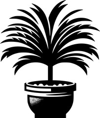 Realistic Potted Palms Vector Art for Nature-Themed Creations