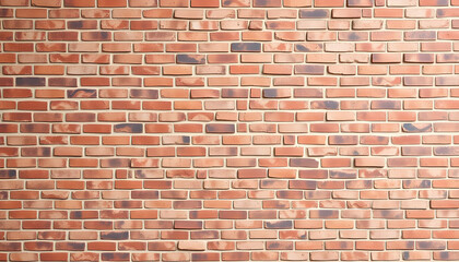 Horizontal old red brick wall for background.