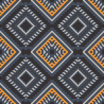 Pixel Ethnic Ndebele Traditional Attirefolk Embroidery, Aztec Geometric Ornament Print. Design for Carpet, Wallpaper, Clothing, Wrapping, Fabric