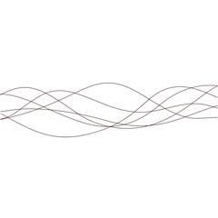 Abstract thin wavy lines. Wavy lines horizontal dividers outline minimalist background. Abstract black line wave curve movement. Vector Illustration.