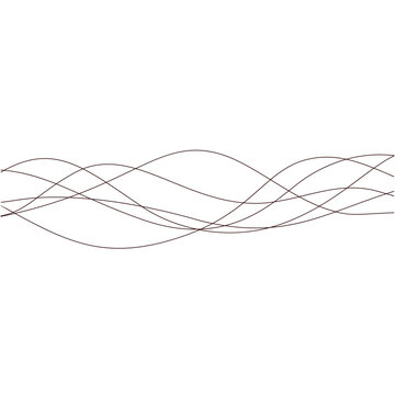 recommend clip art: Abstract thin wavy lines. Wavy lines horizontal dividers outline minimalist background. Abstract black line wave curve movement. Vector Illustration.