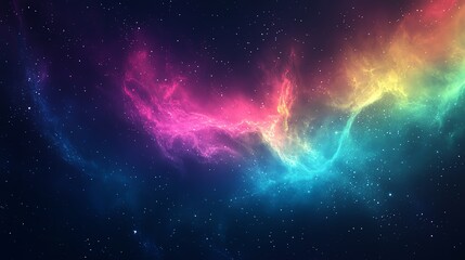 Fototapeta premium Stunning cosmic nebula with vibrant colors representing space, galaxy, and celestial wonders. Ideal for backgrounds, science, and universe themes.