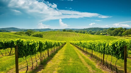 Naklejka premium bright day on the field