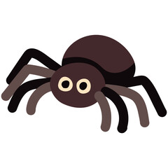 cute halloween spider illustration for card website, application, printing, document, poster design, etc.