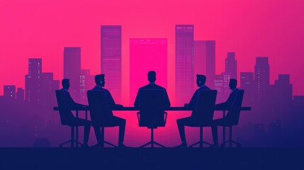 Fototapeta premium business meeting in the city