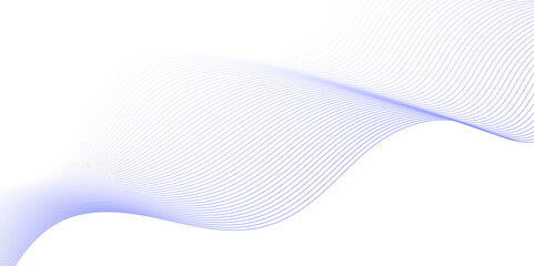 Blue color wave line abstract background design.  Energy waves technology concept design for business, presentation, banner.
