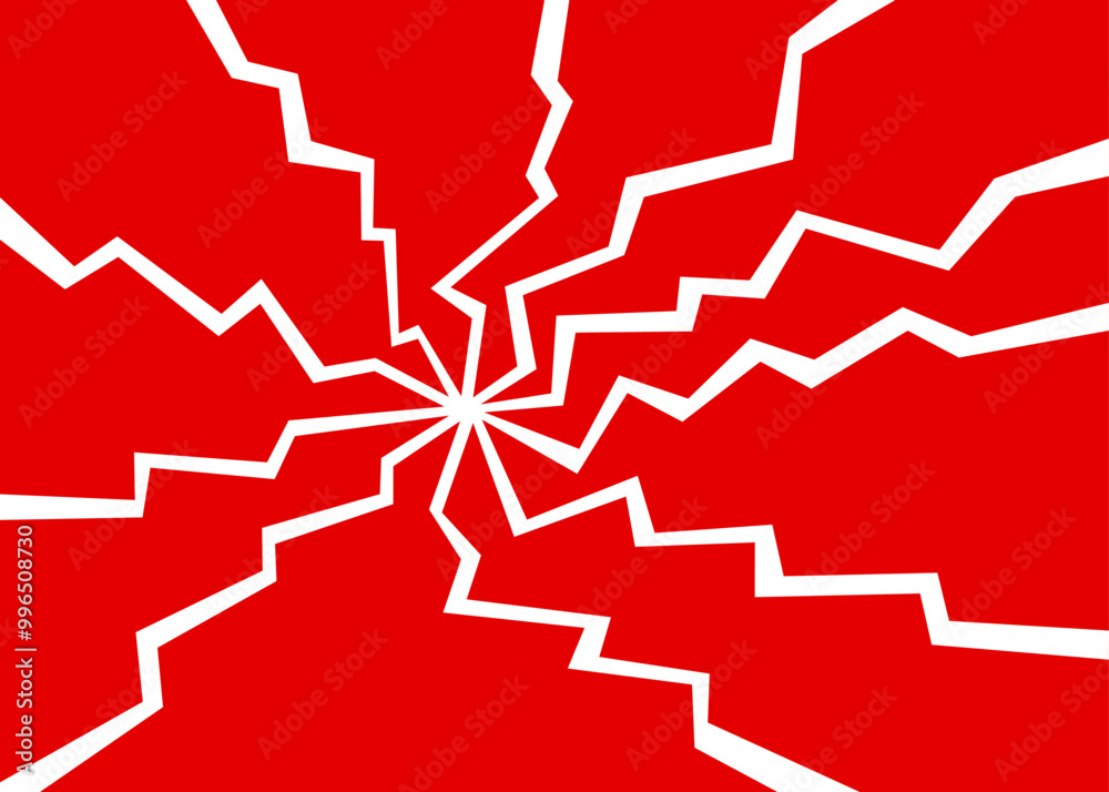Poster abstract background with rotating zigzag lines pattern