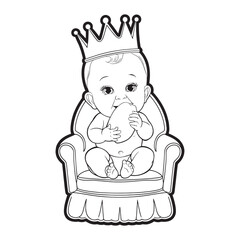 Simple line art vector design