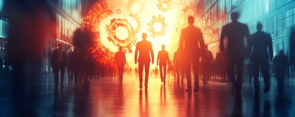 Business leadership, mentoring young professionals, 3D illustration