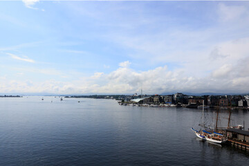Fototapeta premium A characteristic image of the Oslo Fjord in Norway