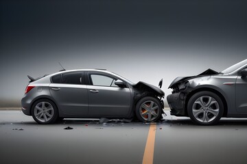 Fototapeta premium car accident concept