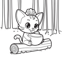 Simple line art vector design