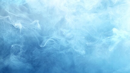 Fototapeta premium A mesmerizing swirl of light blue smoke creating an ethereal atmosphere.
