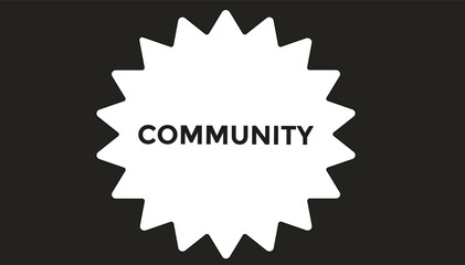 Community  button web banner templates. Vector Illustration 