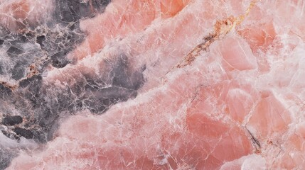 Fototapeta premium A stunning close-up of pink and gray marble, showcasing the intricate patterns and textures of natural stone.