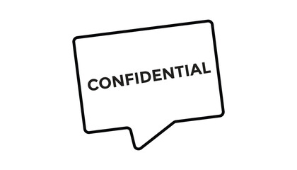 confidential button web banner templates. Vector Illustration 