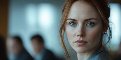 Fototapeta premium Glamorous Businesswoman in a Conference Room