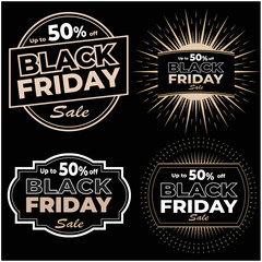 Modern Black Friday sale offer advertisement design template, trendy design for black Friday useful flyer  shoping product vector template,
