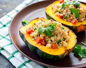 Quinoa-Stuffed Acorn Squash