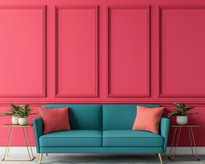 Eclectic bank interior with mixed styles, vibrant colors, artistic decor, creative bank lobby, luxury eclecticism