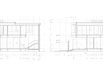Floor plan designed building on the drawing.