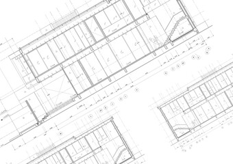 Floor plan designed building on the drawing.
