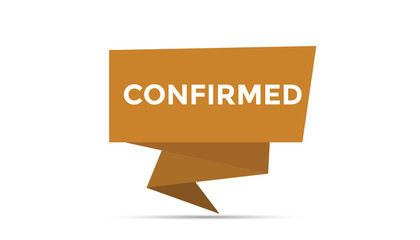 confirmed button web banner templates. Vector Illustration 
