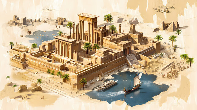 Mind map of ancient civilizations exploring key aspects of egypt mesopotamia indus valley china. Ancient Mesopotamia. Illustration