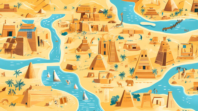 Mind map of ancient civilizations exploring key aspects of egypt mesopotamia indus valley china. Ancient Mesopotamia. Illustration