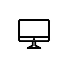 Monitor icon vector. TV icon. Display icon.