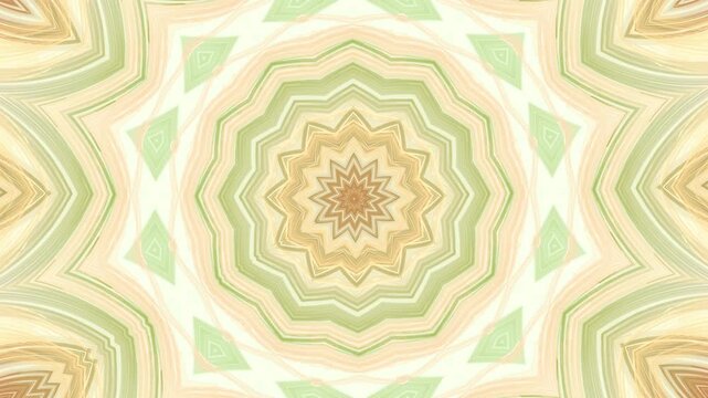 bl&uuml;tenf&ouml;rmige pastellfarbende symmetrische Form, Mandala, Blume, Muster, gelb, gr&uuml;n