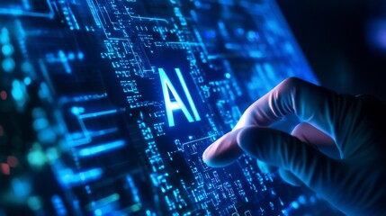 Digital data structure, virtual medicine, doctor's hand