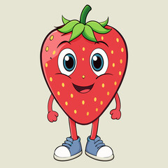 strawberry cartoon character