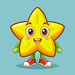 star fruit smiling