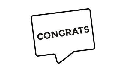 congrats button web banner templates. Vector Illustration 
