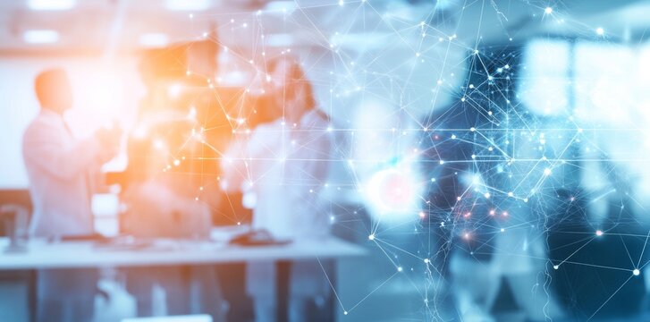 Advanced healthcare facilities feature cutting-edge technology and a sleek design.