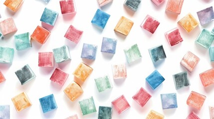 Colorful cubes pattern