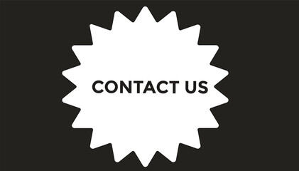 Contact Us button web banner templates. Vector Illustration 