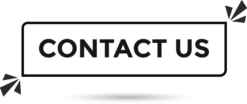 Contact Us button web banner templates. Vector Illustration 
