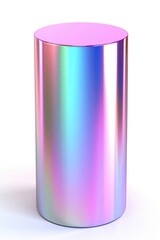 Fototapeta premium PNG Cylinder shape cylinder white background aluminium.