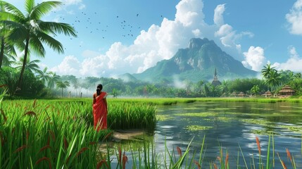 Enchanting 3D Animated Indian Princess: Unveiling the Secret Warrior Within for Her Royal Destiny in the Forbidden Forest