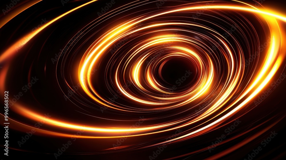 Aufkleber abstract swirl of golden light patterns