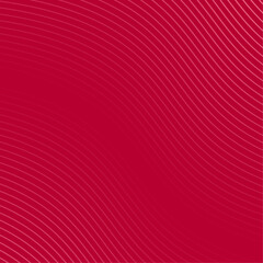 Abstract background with lines. Vector banner with waves. Background for poster, card, brochure, booklet, flyer. Geometric element for design. Red gradient. Valentine's Day