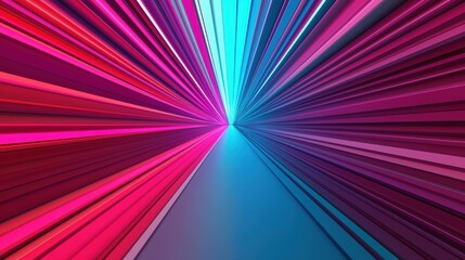 Abstract vibrant lines in blue and pink radiating from the center, dynamic motion effect.