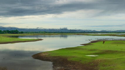 landscape with lake
