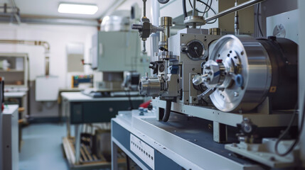 Fototapeta premium Radiocarbon dating equipment for determining the age of organic materials